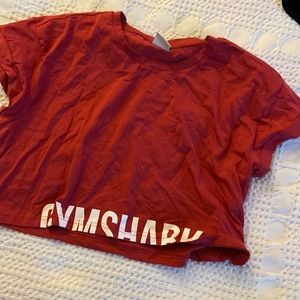 Gym shark crop top
